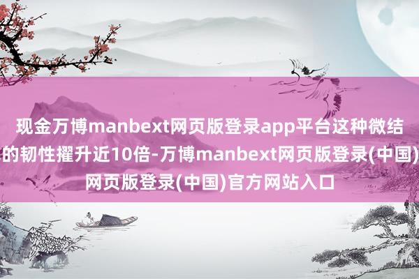 现金万博manbext网页版登录app平台这种微结构不错将水泥的韧性擢升近10倍-万博manbext网页版登录(中国)官方网站入口